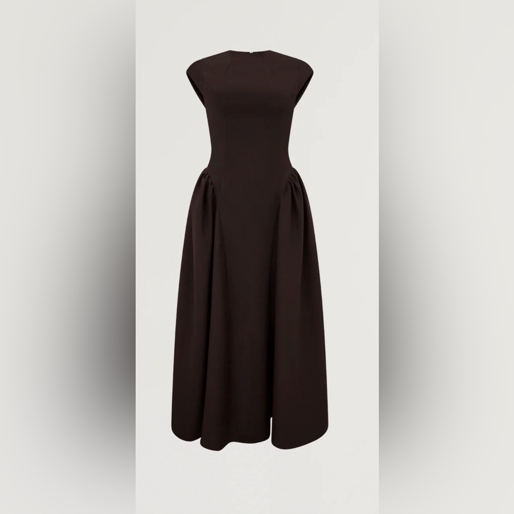 NWT OddMuse Brown Midi Dress - Picture 4 of 6